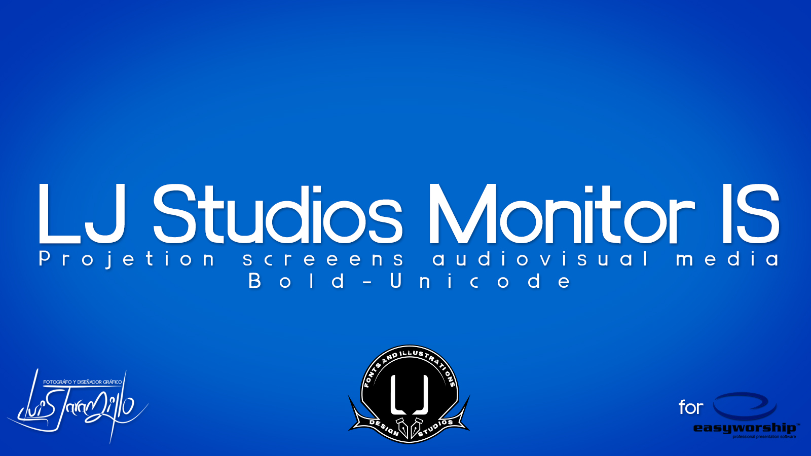 LJ Studios Monitor Large IS font